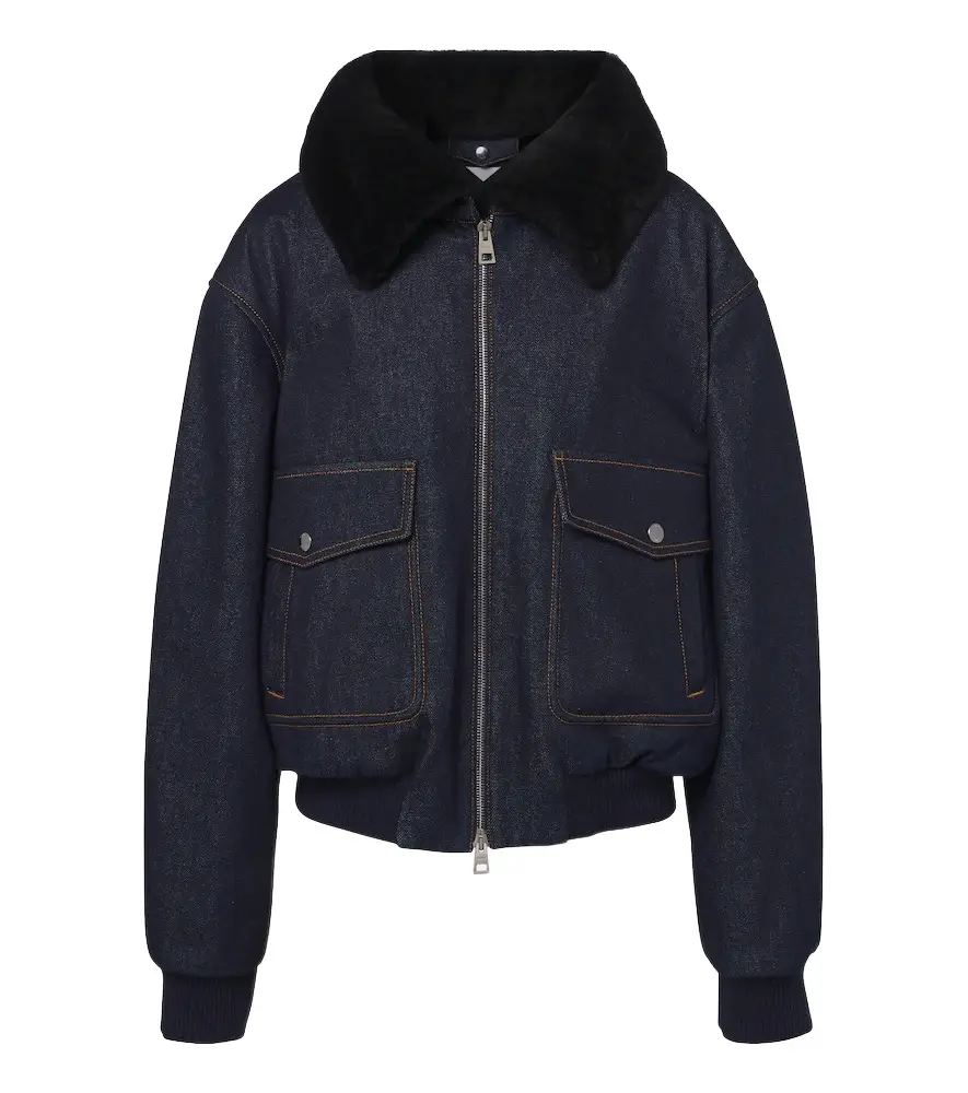 Denim blouson jacket Denim blouson jacket