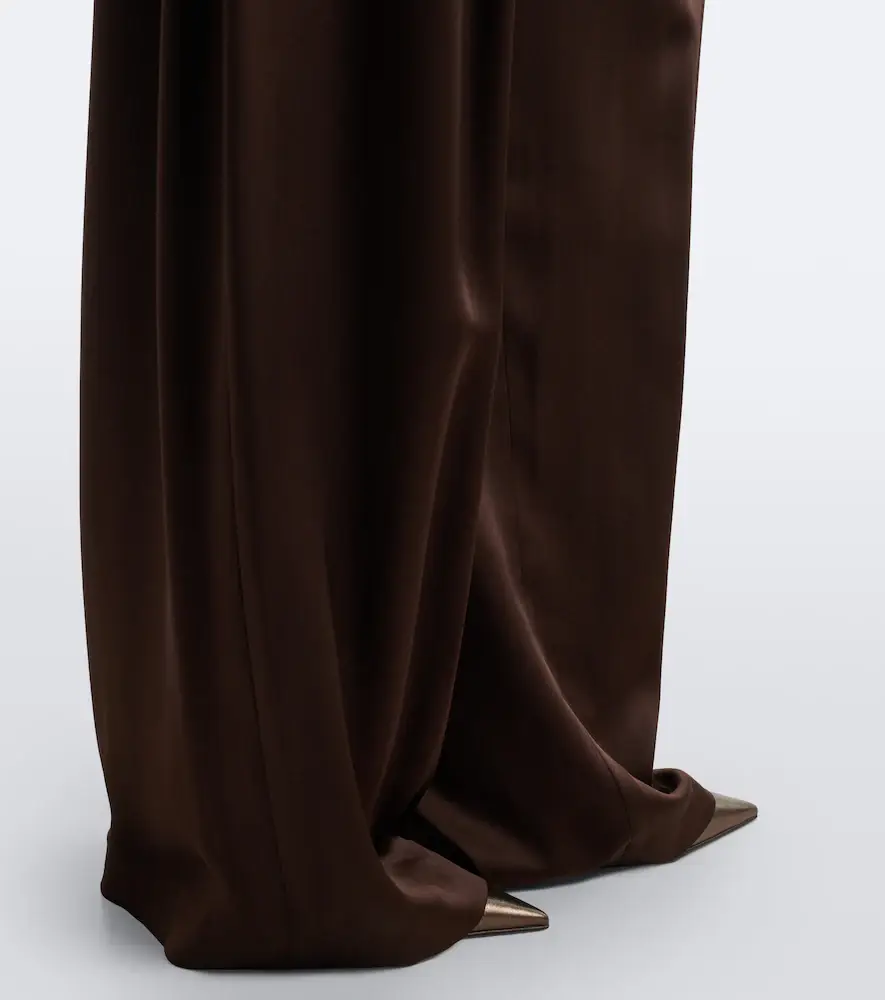 Brunello Cucinelli Monili pleated silk wide-leg pants | Thumbnail 2 Brunello Cucinelli Monili pleated silk wide-leg pants | Thumbnail 2