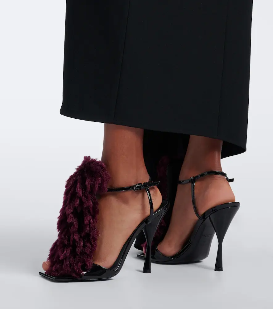 Givenchy Pompom patent leather sandals | Thumbnail 2 Givenchy Pompom patent leather sandals | Thumbnail 2