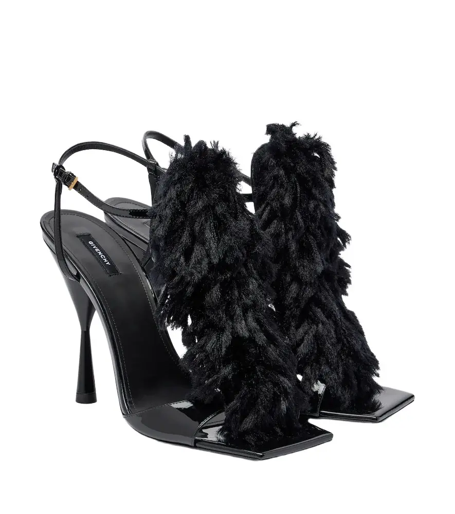 Givenchy Pompom leather sandals