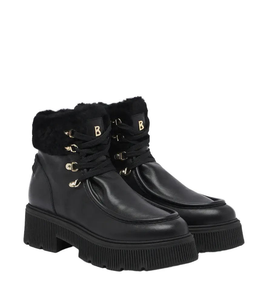 Turin leather lace-up boots