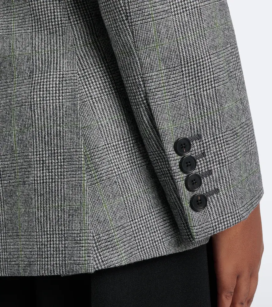 Givenchy Prince of Wales check wool flannel blazer | Thumbnail 2 Givenchy Prince of Wales check wool flannel blazer | Thumbnail 2