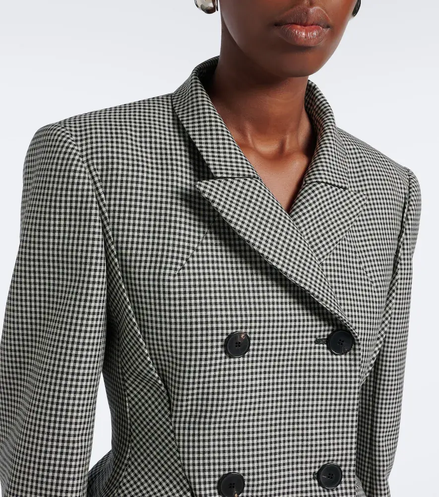 Givenchy Pinch houndstooth wool and mohair jacket | Thumbnail 2 Givenchy Pinch houndstooth wool and mohair jacket | Thumbnail 2