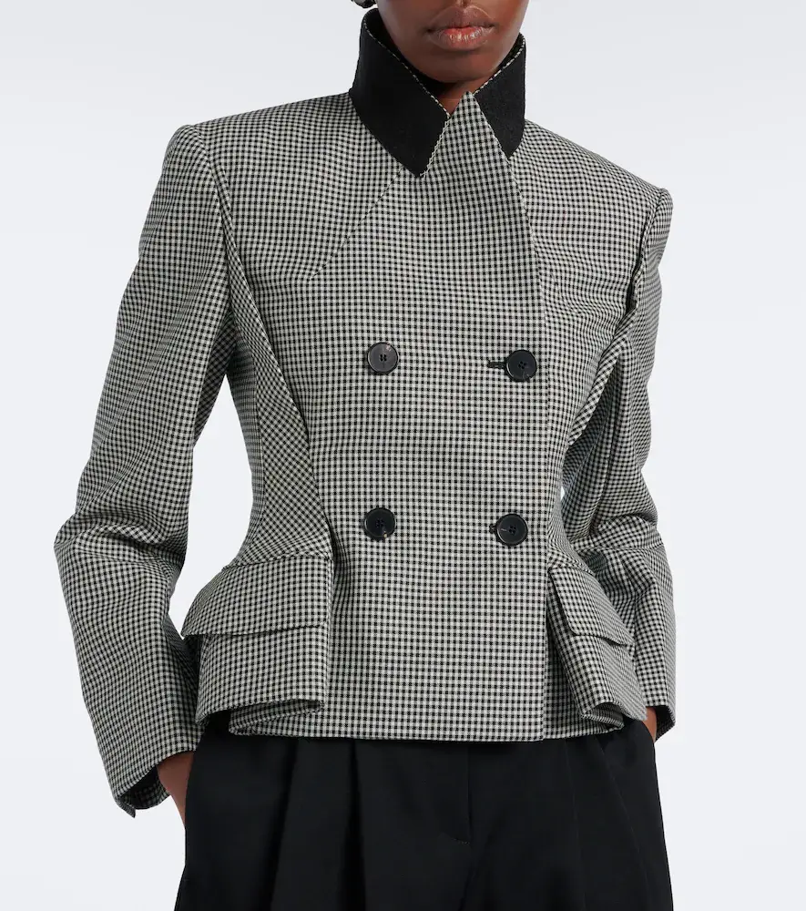 Givenchy Pinch houndstooth wool and mohair jacket | Thumbnail 3 Givenchy Pinch houndstooth wool and mohair jacket | Thumbnail 3