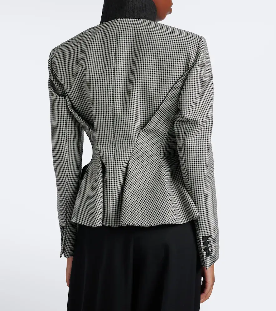 Givenchy Pinch houndstooth wool and mohair jacket | Thumbnail 4 Givenchy Pinch houndstooth wool and mohair jacket | Thumbnail 4