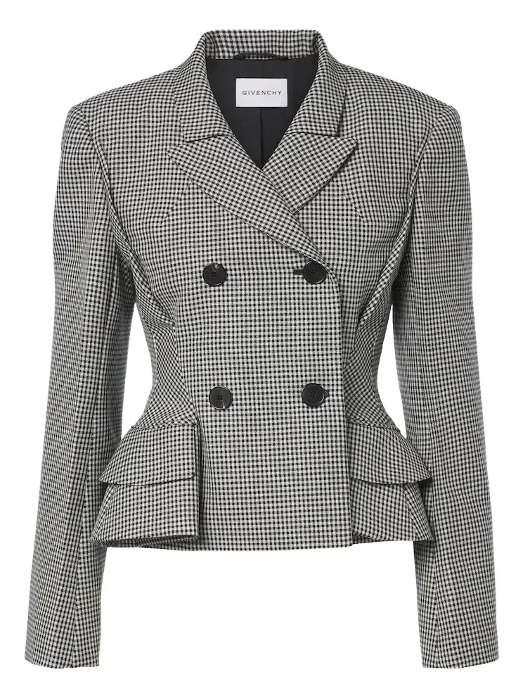 Pinch houndstooth wool and mohair jacket Pinch houndstooth wool and mohair jacket