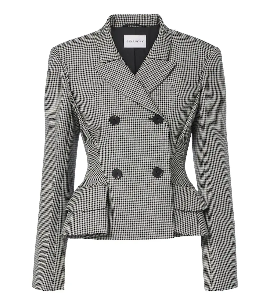 Pinch houndstooth wool and mohair jacket Pinch houndstooth wool and mohair jacket