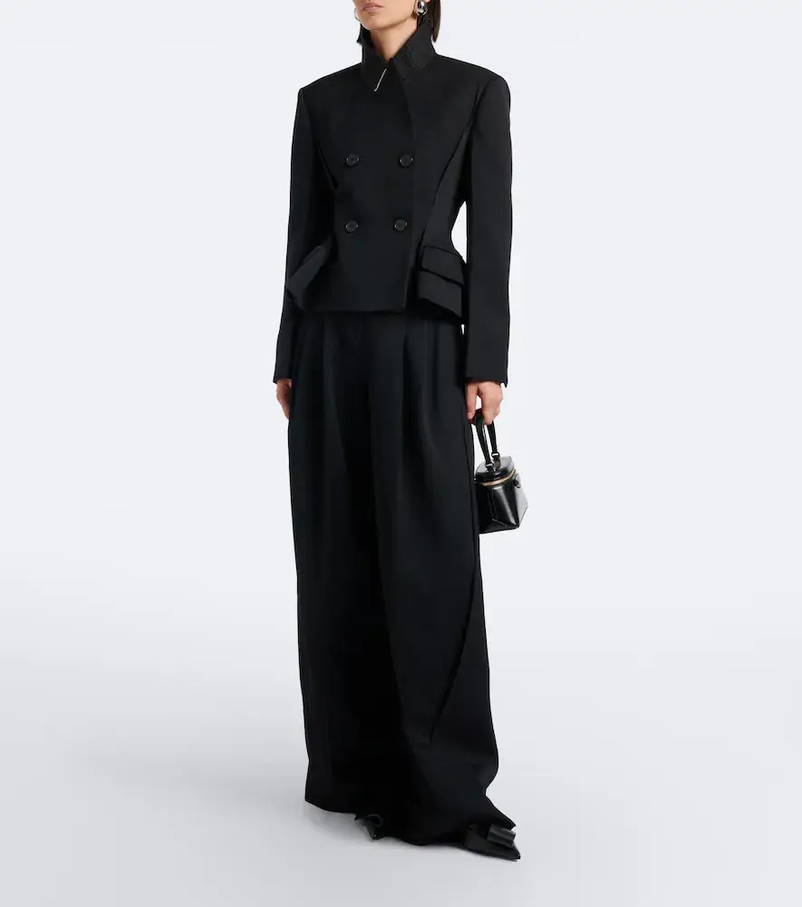 Givenchy Pinch peplum wool gabardine jacket | Thumbnail 2 Givenchy Pinch peplum wool gabardine jacket | Thumbnail 2