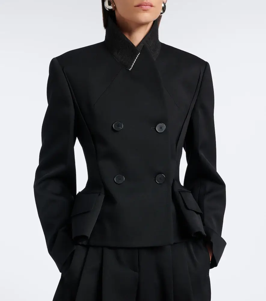 Givenchy Pinch peplum wool gabardine jacket | Thumbnail 3 Givenchy Pinch peplum wool gabardine jacket | Thumbnail 3