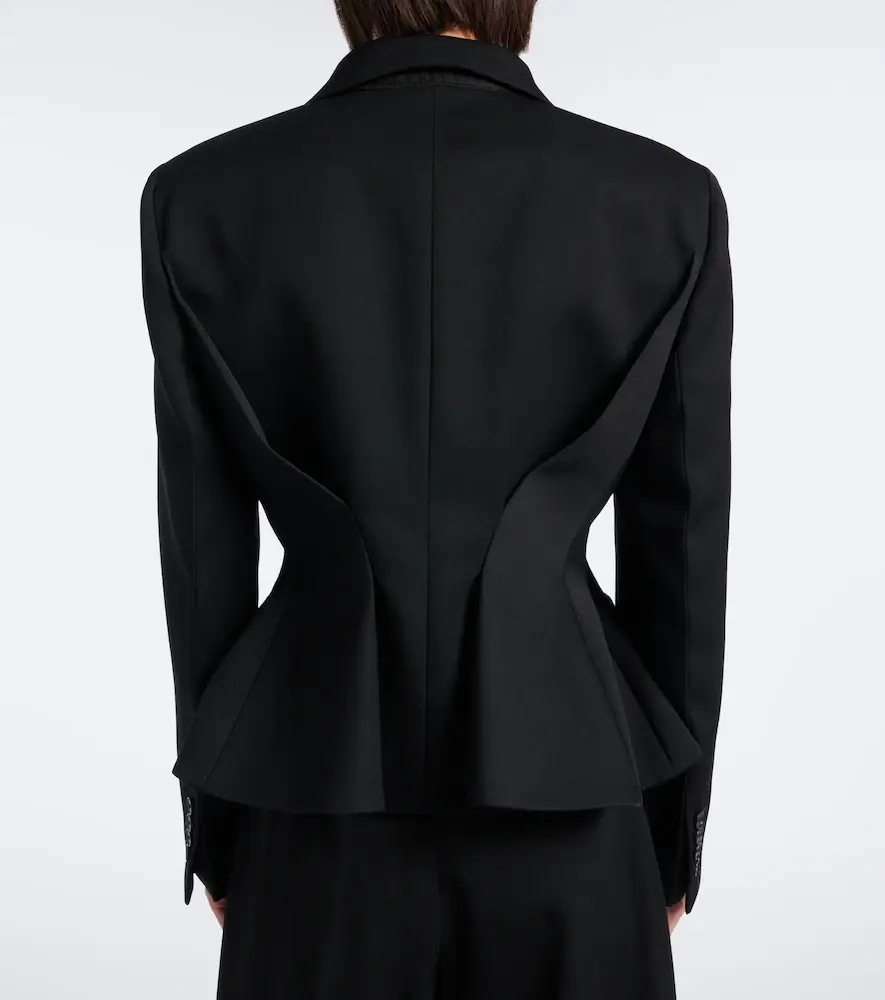 Givenchy Pinch peplum wool gabardine jacket | Thumbnail 4 Givenchy Pinch peplum wool gabardine jacket | Thumbnail 4