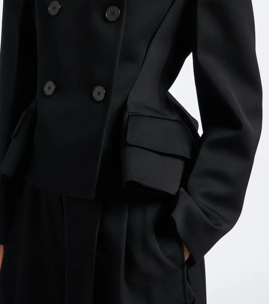 Givenchy Pinch peplum wool gabardine jacket | Thumbnail 5 Givenchy Pinch peplum wool gabardine jacket | Thumbnail 5