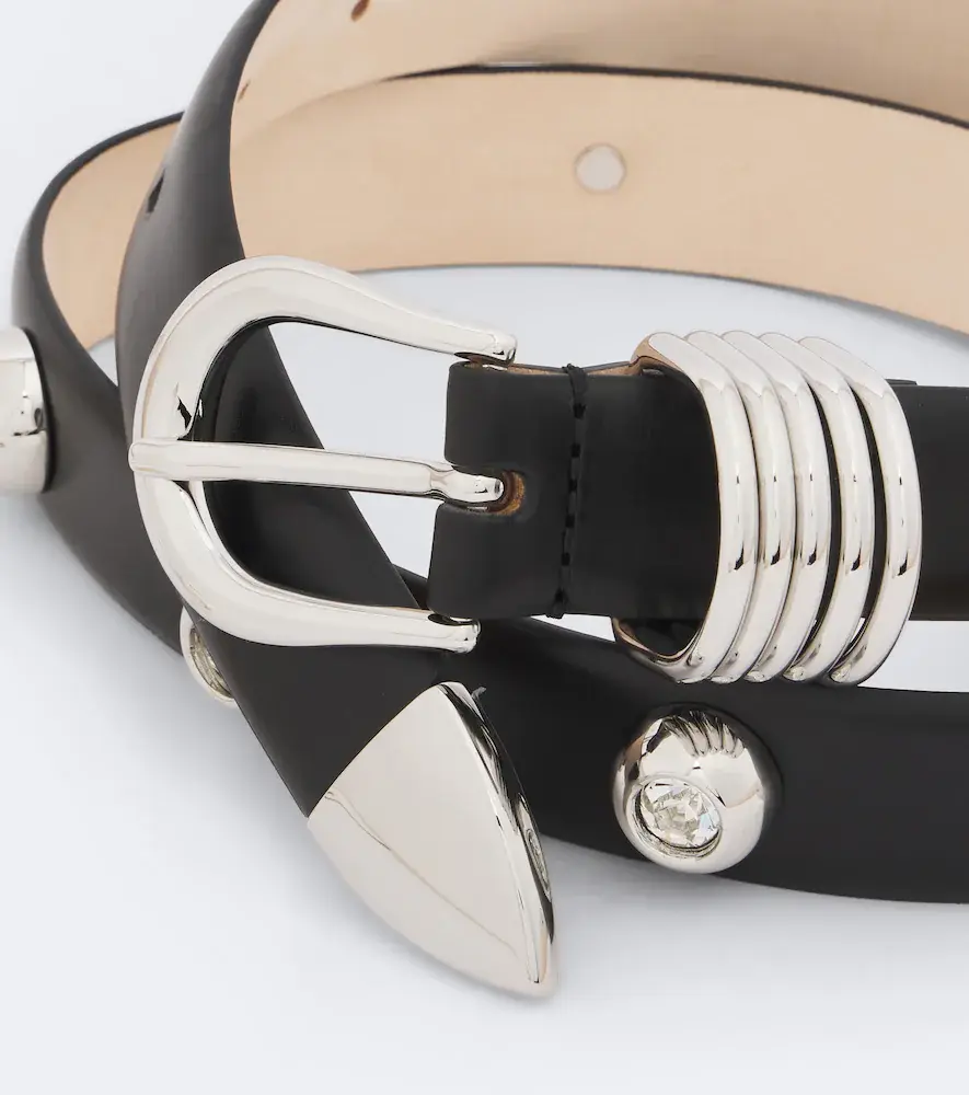 Déhanche Déhanche Hollyhock embellished leather belt | Thumbnail 2