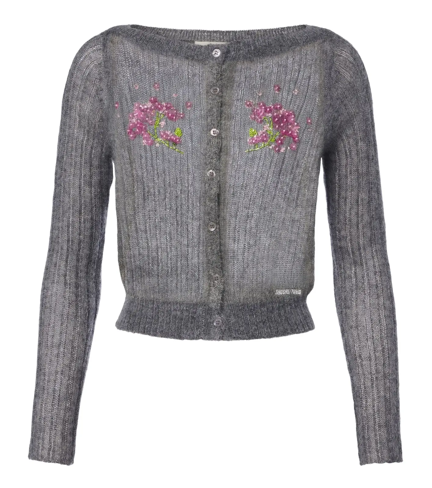 Embellished wool and mohair-blend cardigan Embellished wool and mohair-blend cardigan