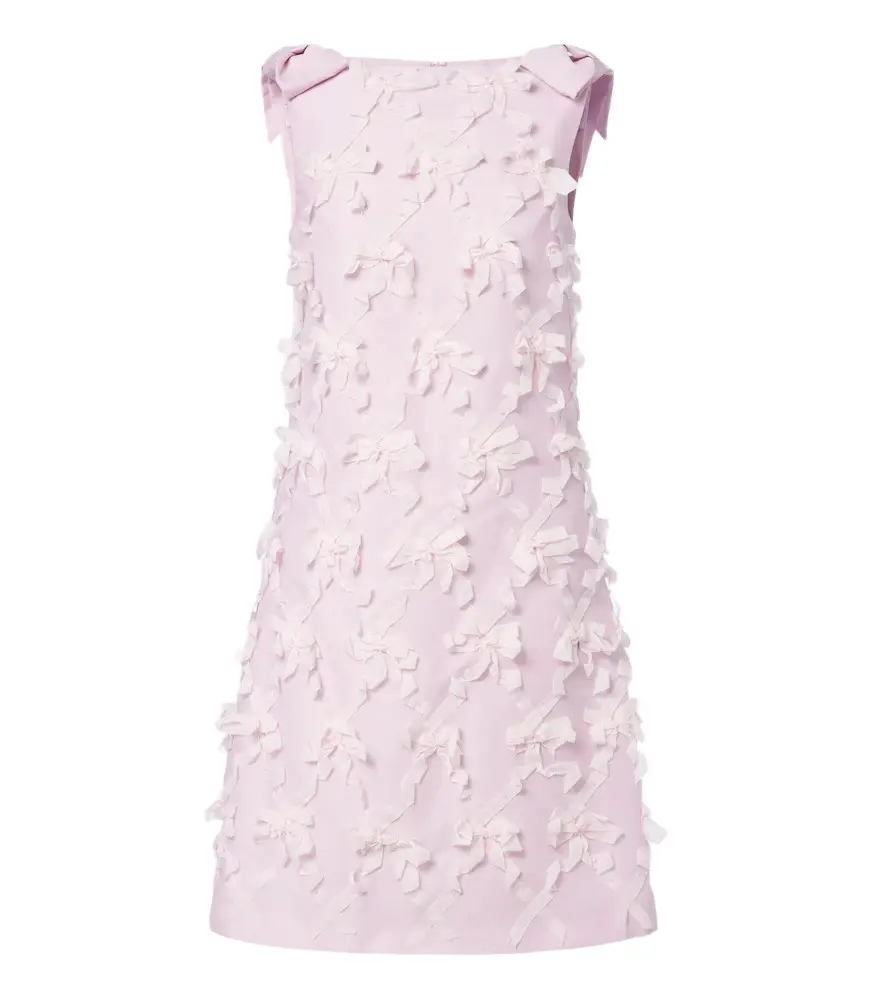 Bow-detail embellished minidress