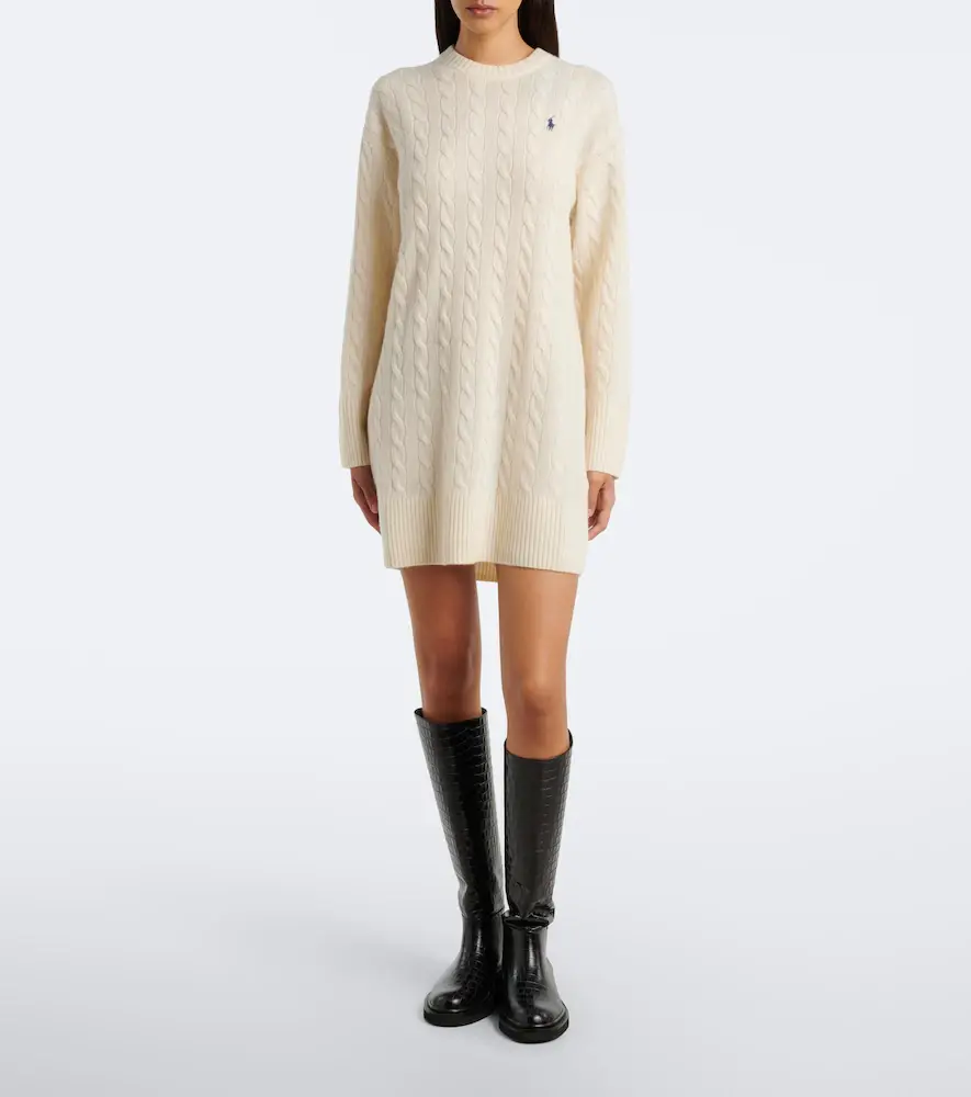 Polo Ralph Lauren Cable-knit wool and cashmere sweater dress | Thumbnail 4