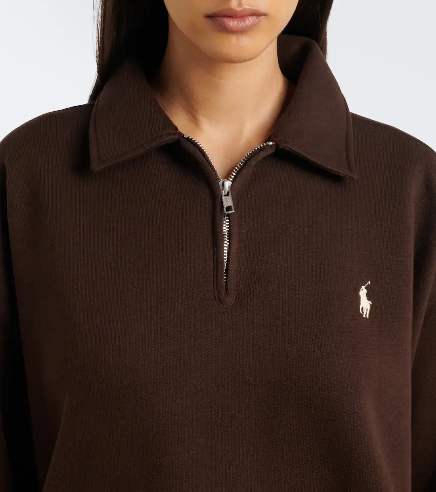 Polo Ralph Lauren Cotton-blend jersey polo sweatshirt | Thumbnail 4 Polo Ralph Lauren Cotton-blend jersey polo sweatshirt | Thumbnail 4