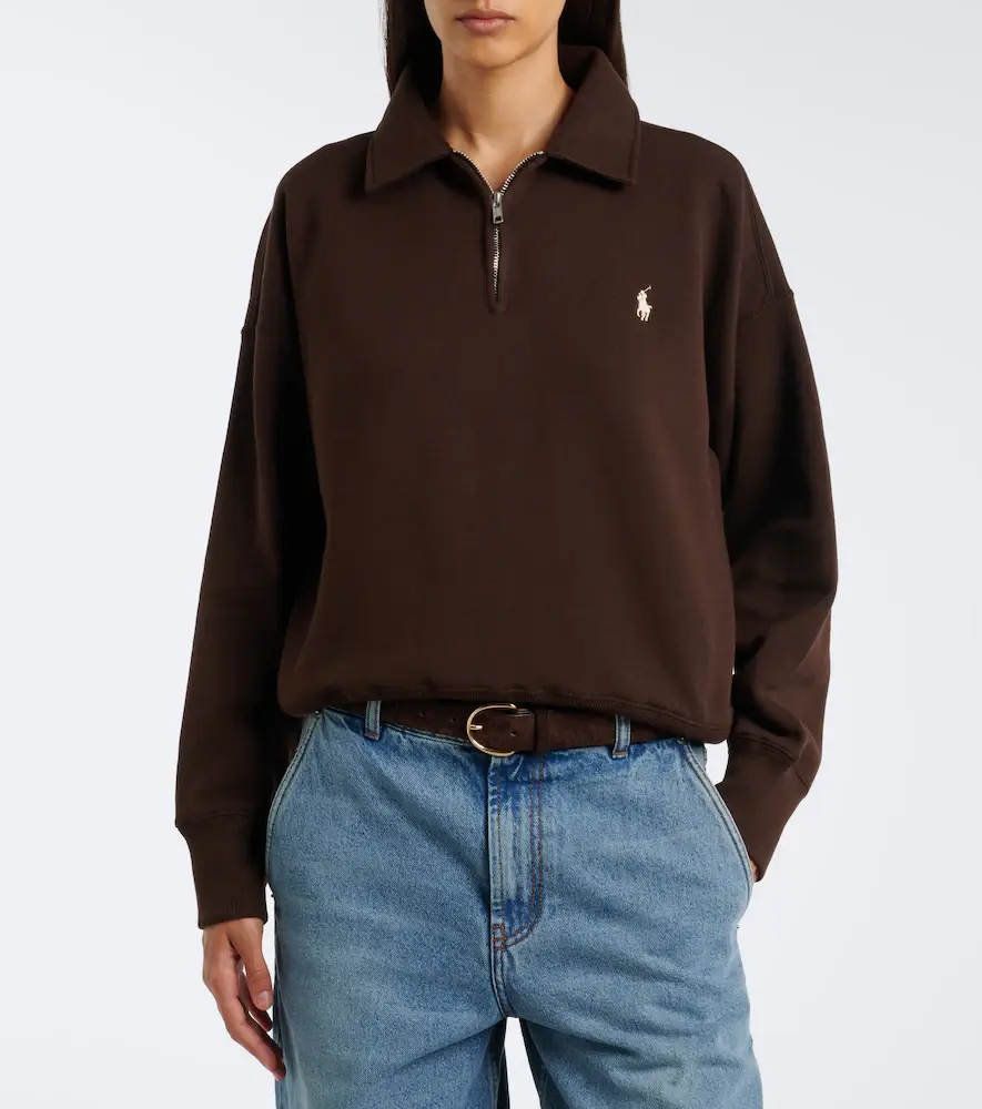 Polo Ralph Lauren Cotton-blend jersey polo sweatshirt | Thumbnail 6 Polo Ralph Lauren Cotton-blend jersey polo sweatshirt | Thumbnail 6