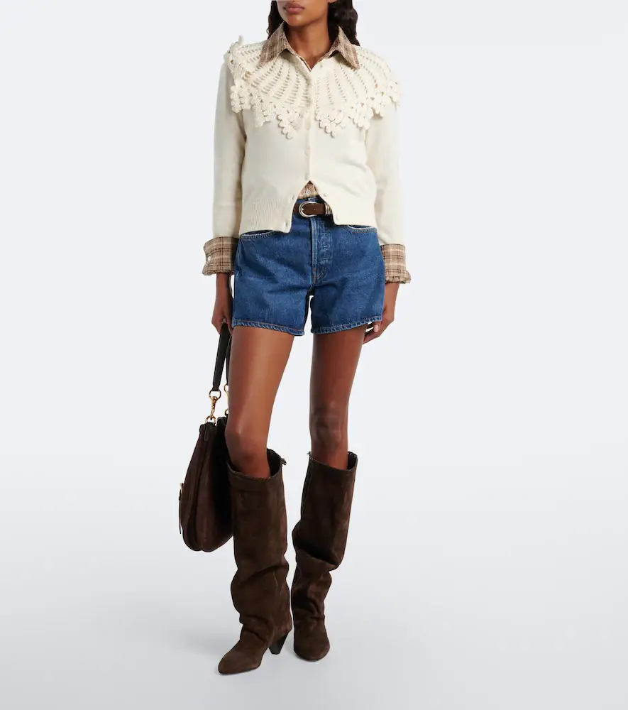 Polo Ralph Lauren Crochet-trimmed wool and alpaca cardigan | Thumbnail 3 Polo Ralph Lauren Crochet-trimmed wool and alpaca cardigan | Thumbnail 3