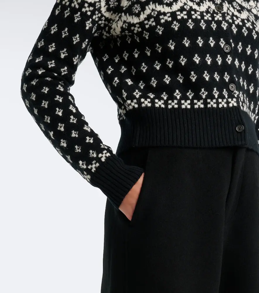 Polo Ralph Lauren Jacquard wool, cotton, and alpaca cardigan | Thumbnail 6 Polo Ralph Lauren Jacquard wool, cotton, and alpaca cardigan | Thumbnail 6