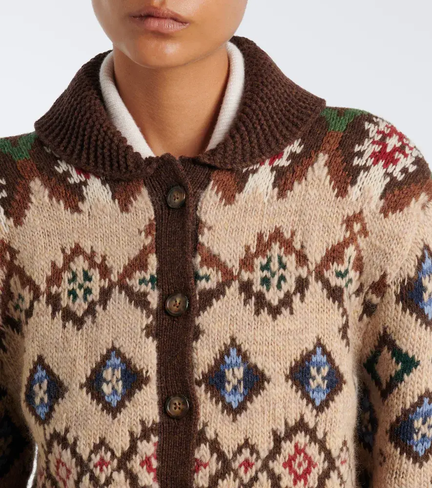 Polo Ralph Lauren Jacquard wool and cashmere cardigan | Thumbnail 2 Polo Ralph Lauren Jacquard wool and cashmere cardigan | Thumbnail 2