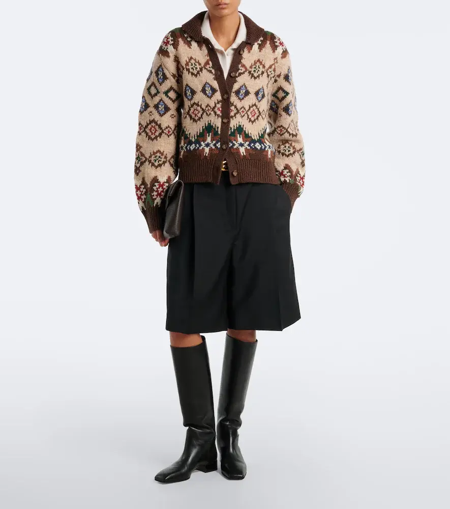 Polo Ralph Lauren Jacquard wool and cashmere cardigan | Thumbnail 3 Polo Ralph Lauren Jacquard wool and cashmere cardigan | Thumbnail 3