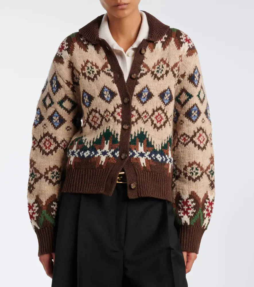 Polo Ralph Lauren Jacquard wool and cashmere cardigan | Thumbnail 6 Polo Ralph Lauren Jacquard wool and cashmere cardigan | Thumbnail 6