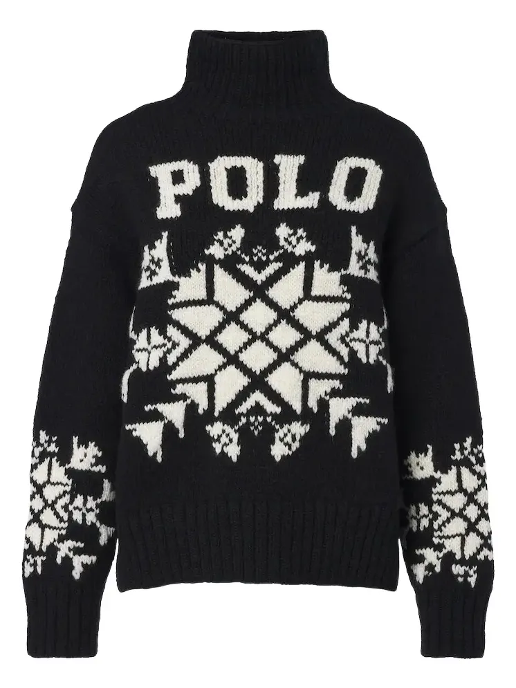 Intarsia wool turtleneck sweater Intarsia wool turtleneck sweater