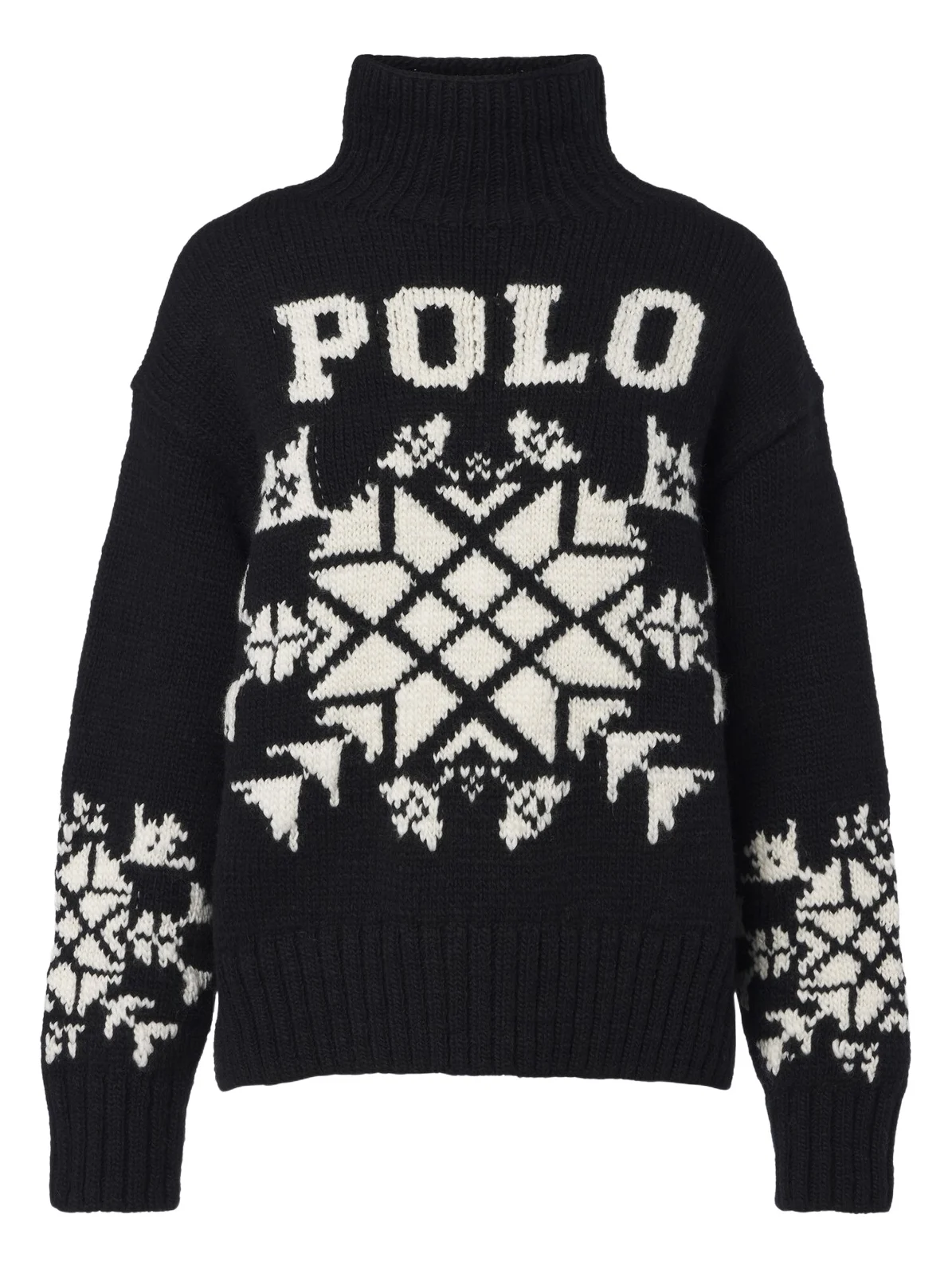 Intarsia wool turtleneck sweater Intarsia wool turtleneck sweater
