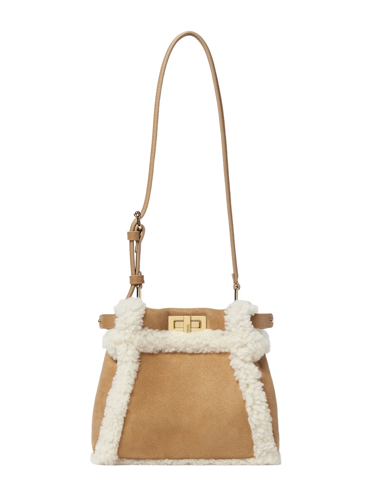 Fendi My Peekaboo XS Shearling Bag