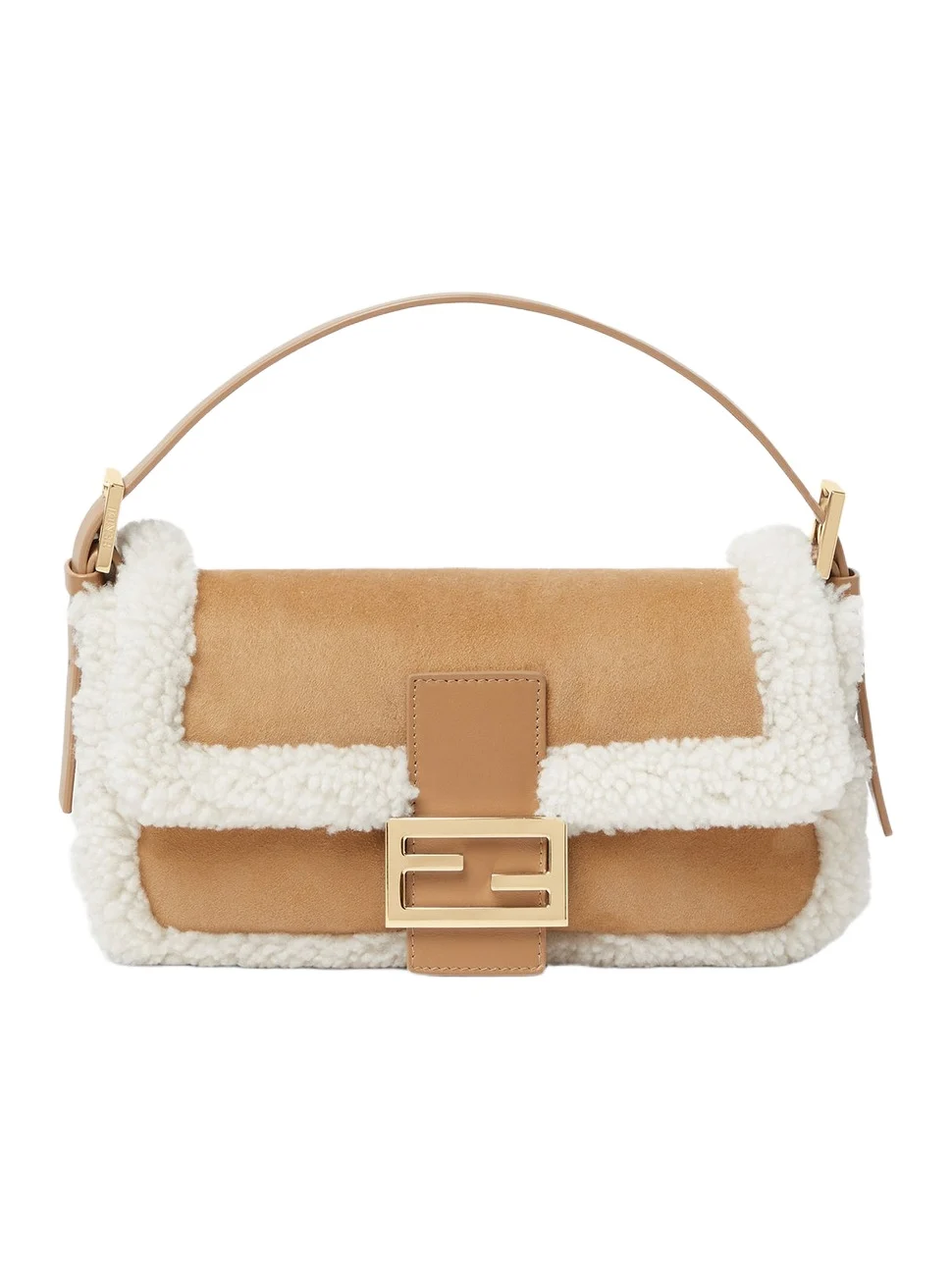 Fendi Baguette 26424 Shearling Bag