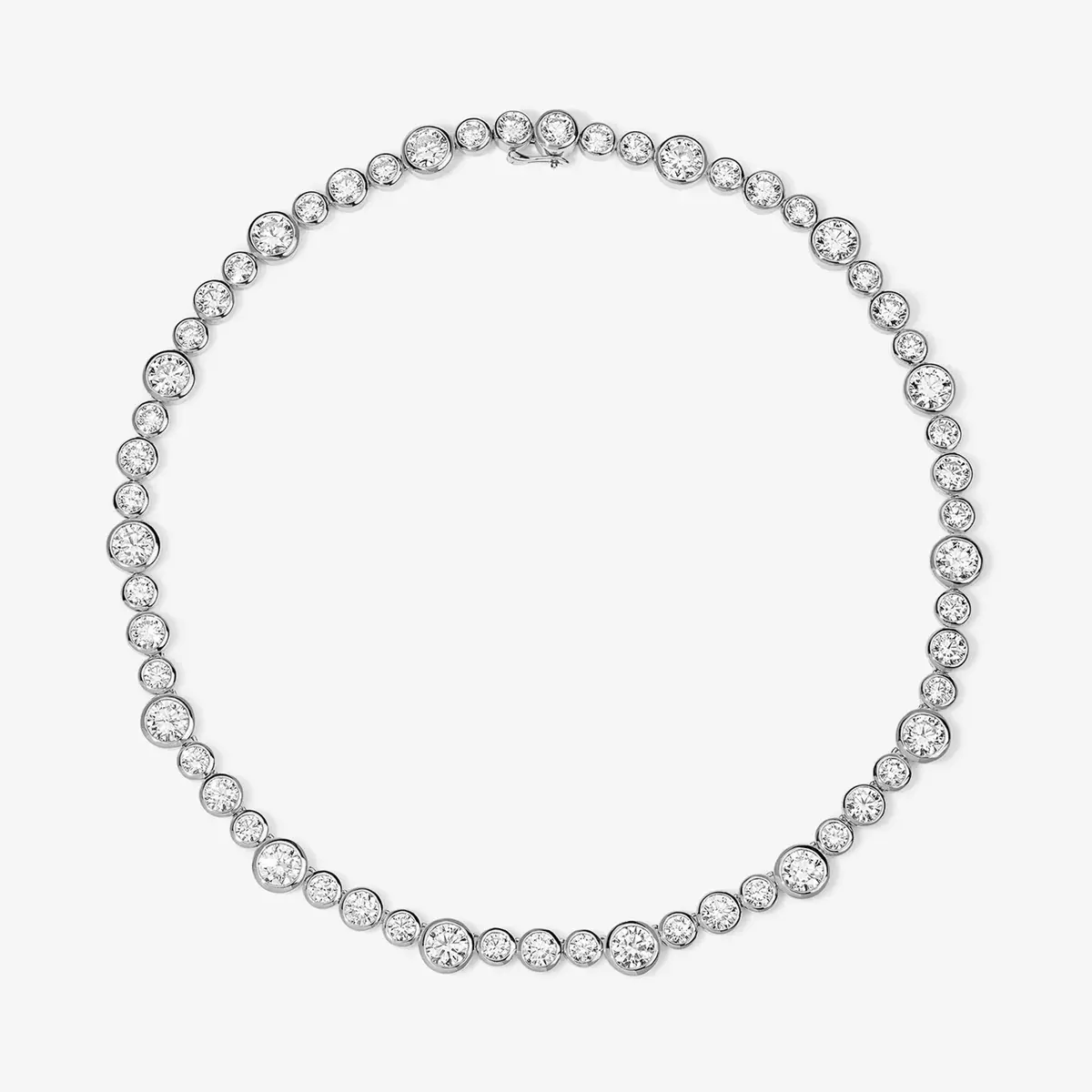 Stephanie Gottlieb Coco Lab Diamond Round Bezel Tennis Necklace | Thumbnail 4 Stephanie Gottlieb Coco Lab Diamond Round Bezel Tennis Necklace | Thumbnail 4