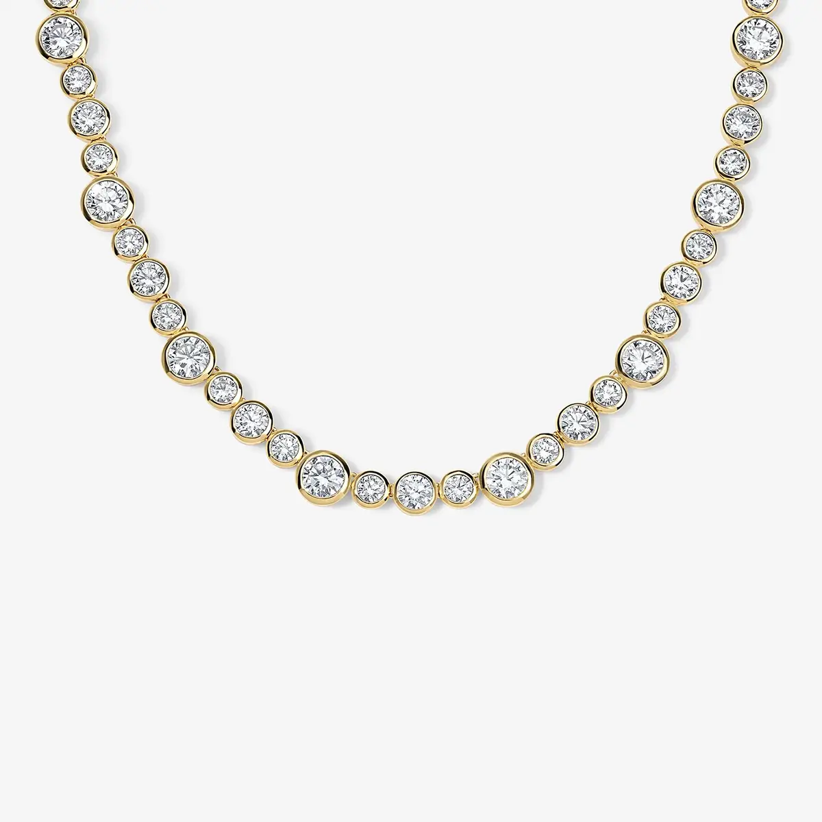 Stephanie Gottlieb Coco Lab Diamond Round Bezel Tennis Necklace | Thumbnail 5 Stephanie Gottlieb Coco Lab Diamond Round Bezel Tennis Necklace | Thumbnail 5