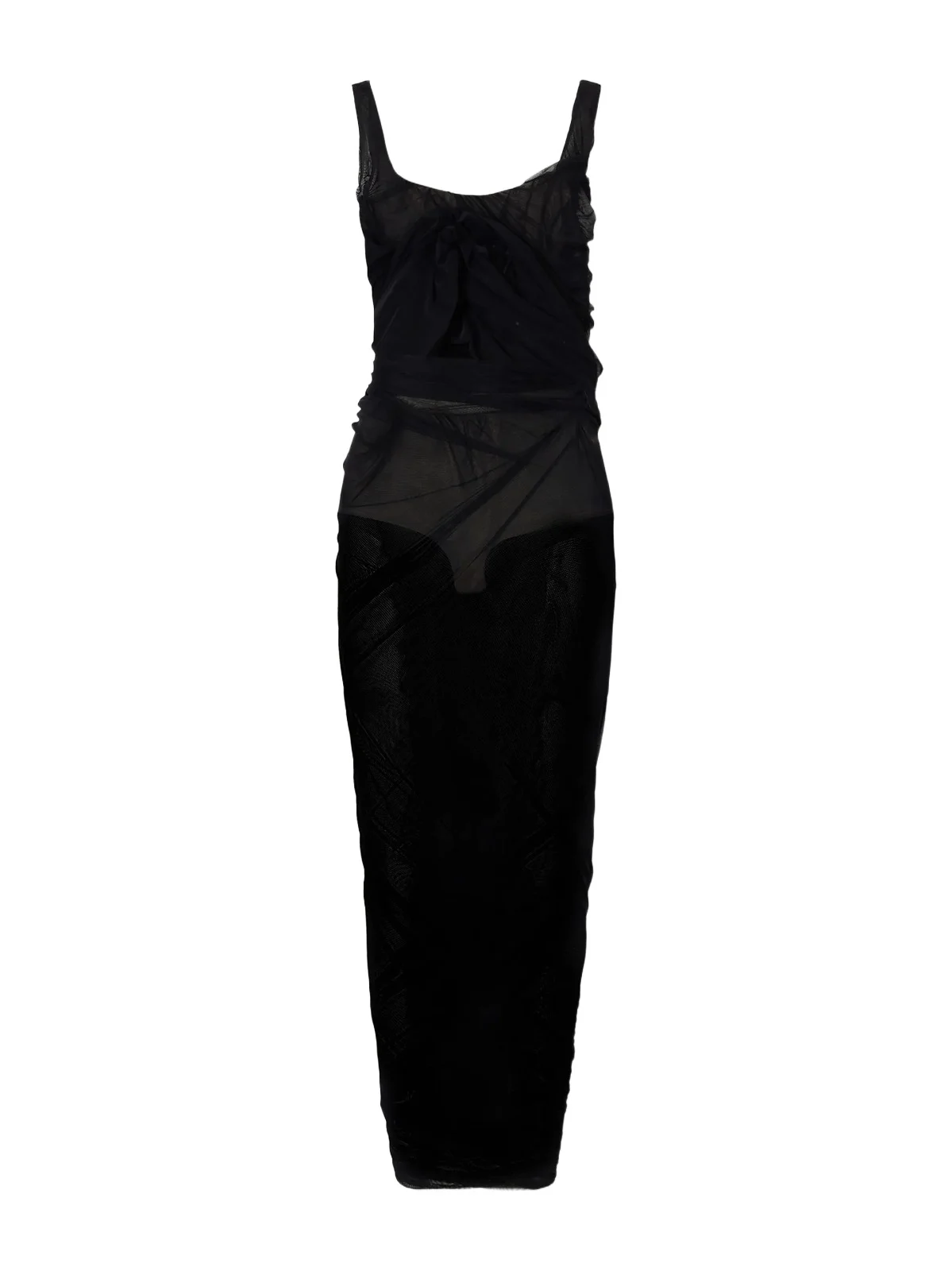Bustier Stretch-tulle Midi Dress