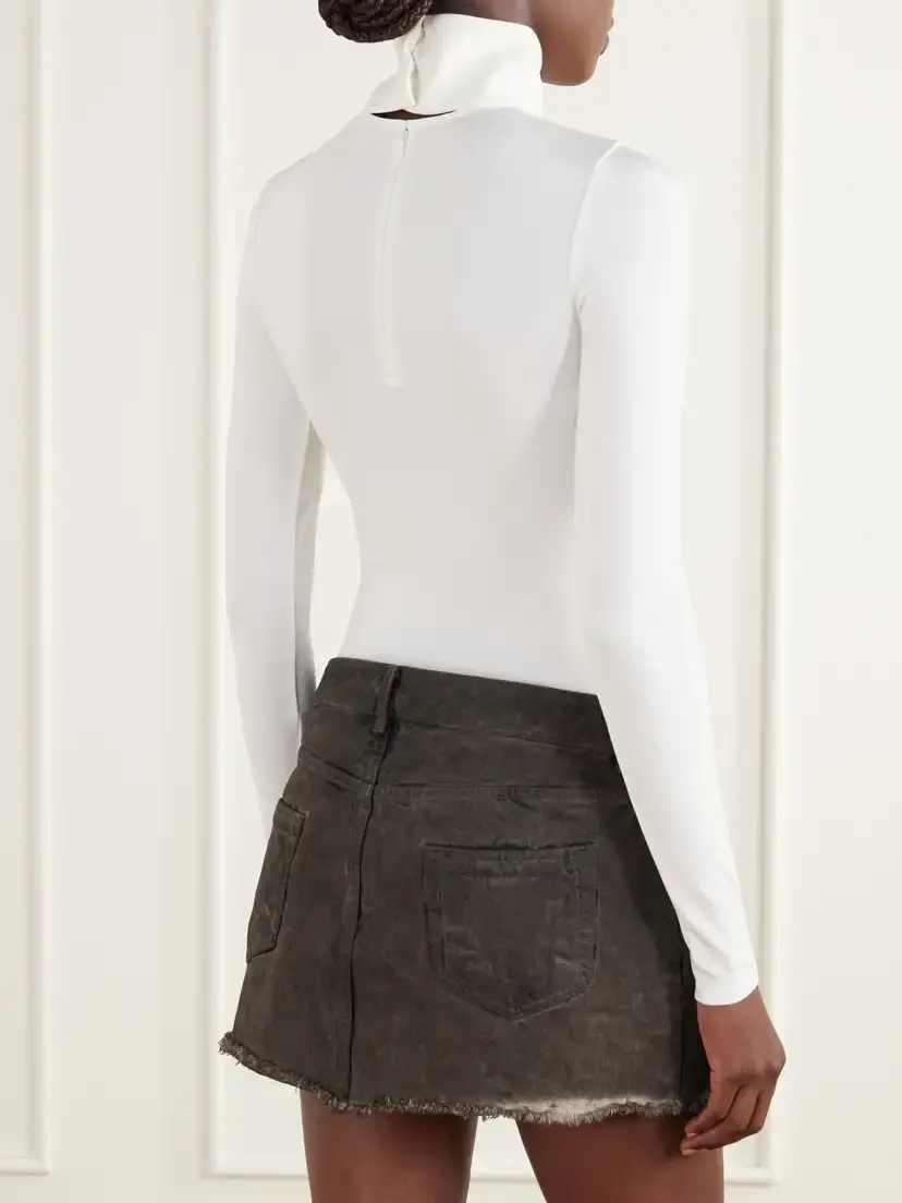 Courrèges Stretch-jersey Mock-neck Bodysuit | Thumbnail 3