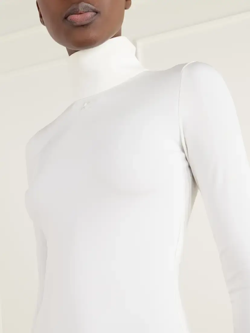 Courrèges Stretch-jersey Mock-neck Bodysuit | Thumbnail 4