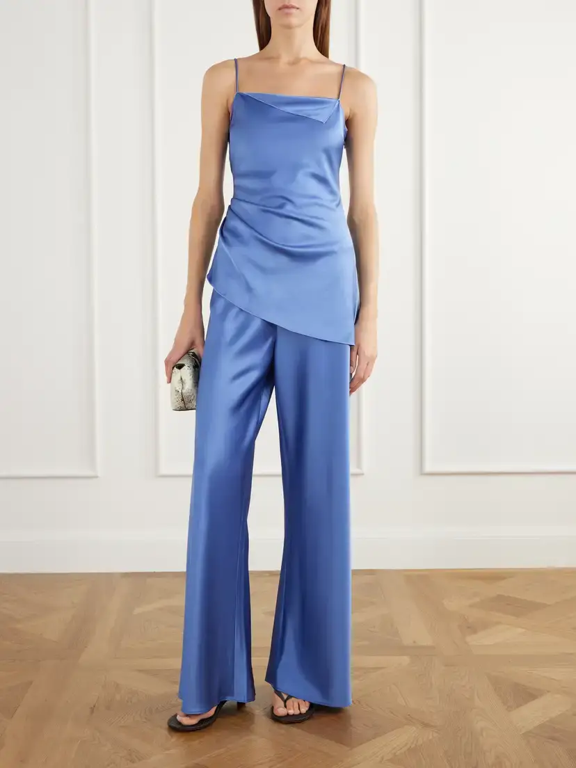 La Ligne Colby Satin Wide-leg Pants | Thumbnail 2 La Ligne Colby Satin Wide-leg Pants | Thumbnail 2