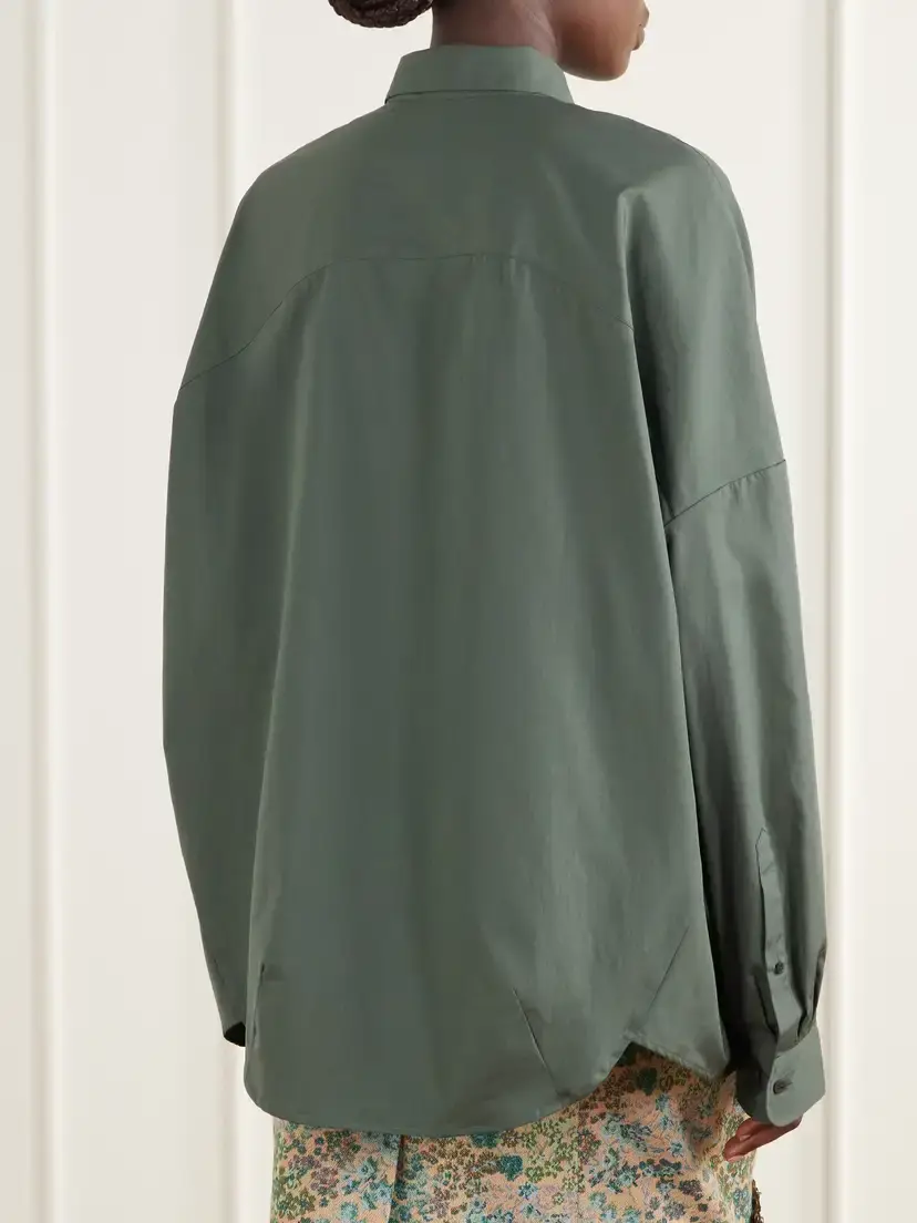 Dries Van Noten Darted Cotton-poplin Shirt | Thumbnail 3 Dries Van Noten Darted Cotton-poplin Shirt | Thumbnail 3