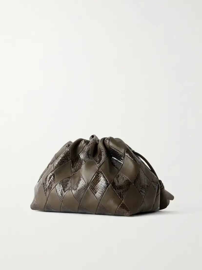 Zimmermann Cloud 91 Medium Snake-effect And Textured Leather Clutch | Thumbnail 4 Zimmermann Cloud 91 Medium Snake-effect And Textured Leather Clutch | Thumbnail 4
