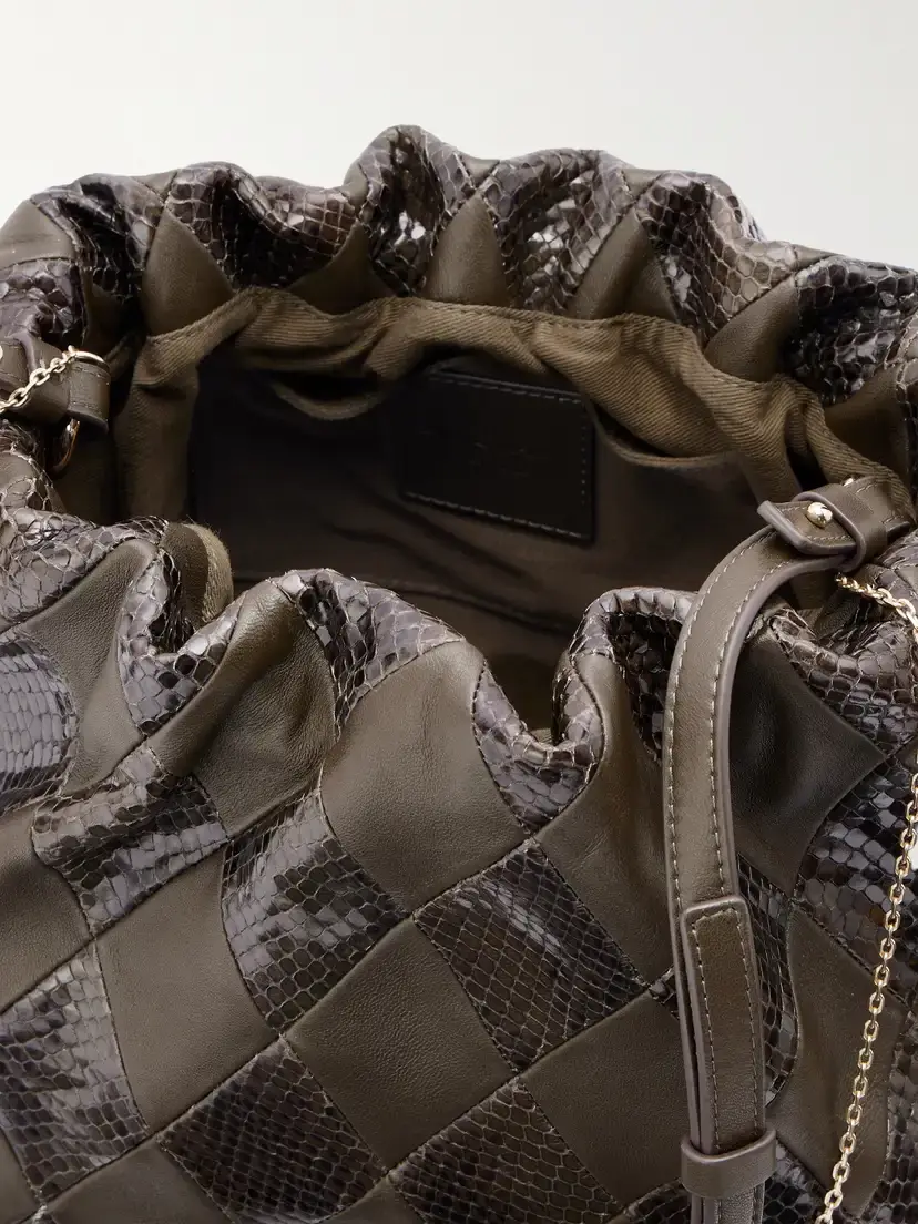 Zimmermann Cloud 91 Medium Snake-effect And Textured Leather Clutch | Thumbnail 6 Zimmermann Cloud 91 Medium Snake-effect And Textured Leather Clutch | Thumbnail 6