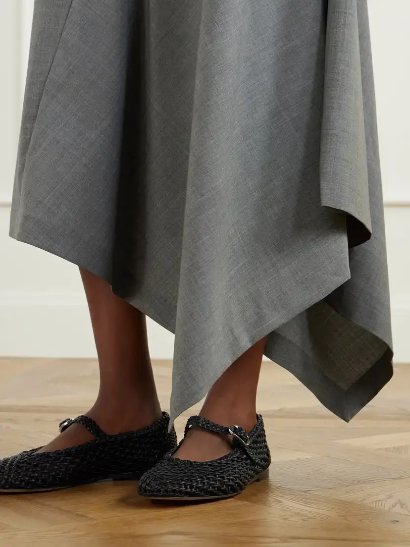 St. Agni Asymmetric Stretch-wool Midi Skirt | Thumbnail 5 St. Agni Asymmetric Stretch-wool Midi Skirt | Thumbnail 5