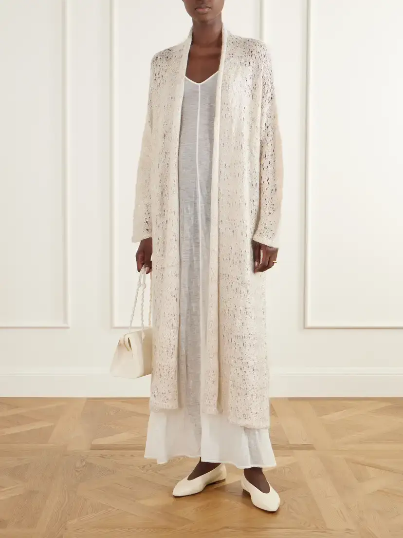 Ruohan Evora Draped Open-knit Cardigan | Thumbnail 2