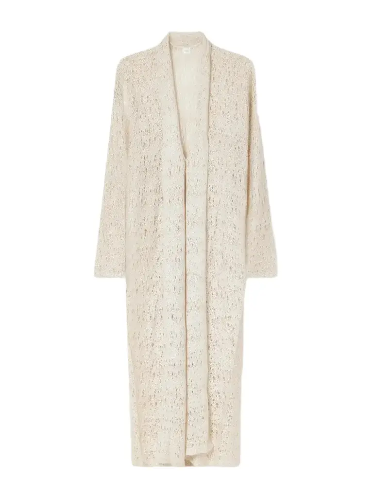 Ruohan Evora Draped Open-knit Cardigan