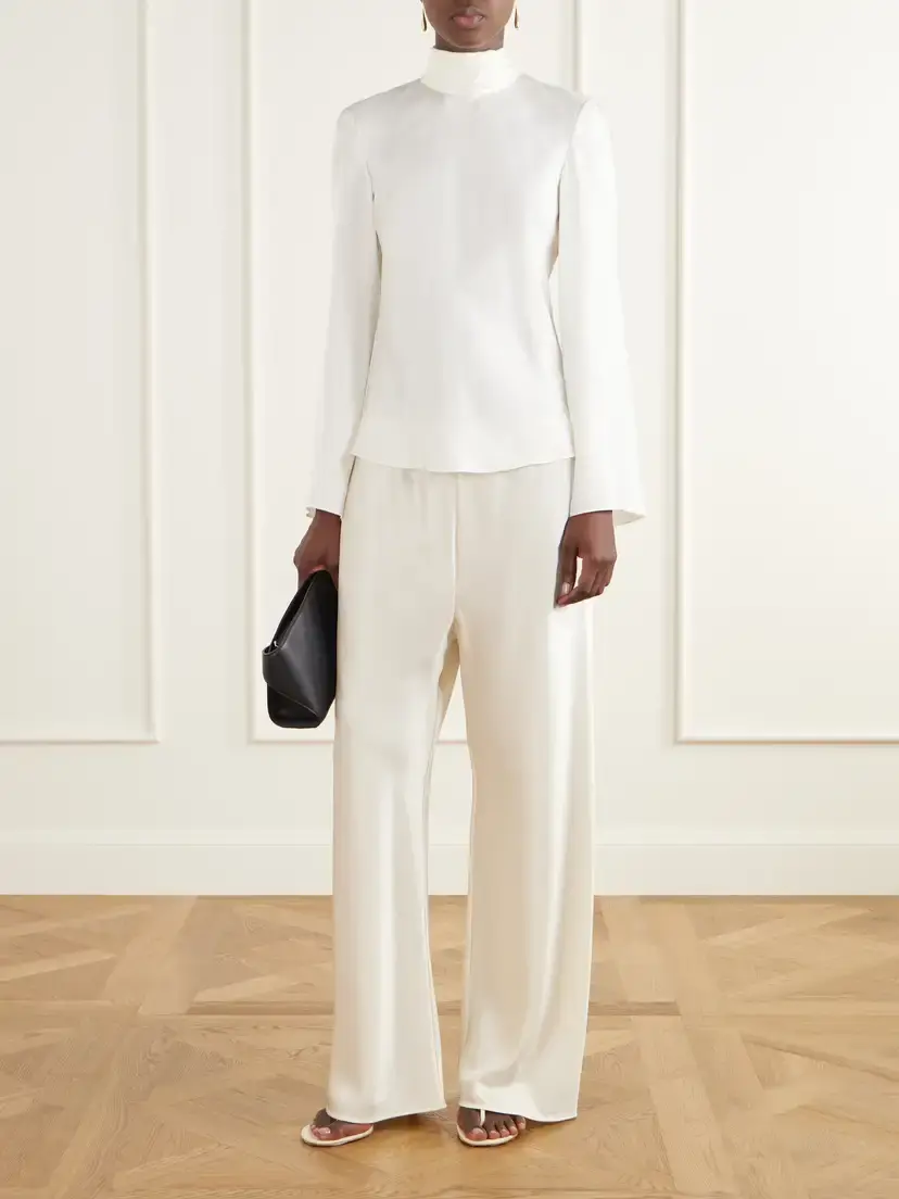 Almada Bias Satin Wide-leg Pants | Thumbnail 2 Almada Bias Satin Wide-leg Pants | Thumbnail 2