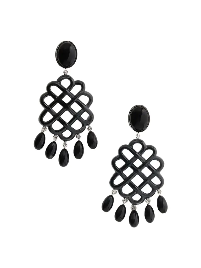 Julietta Melina Rhodium-plated And Resin Earrings