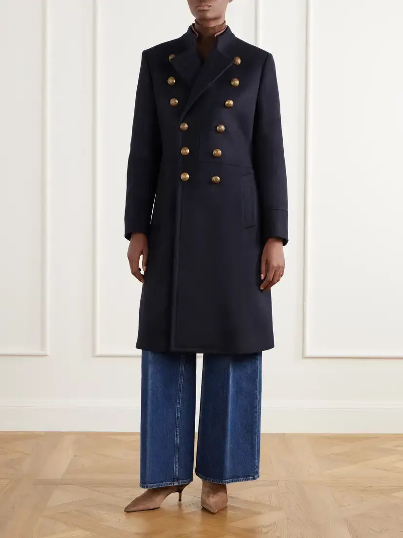 Etro Double-breasted Felted Wool-blend Coat | Thumbnail 3 Etro Double-breasted Felted Wool-blend Coat | Thumbnail 3