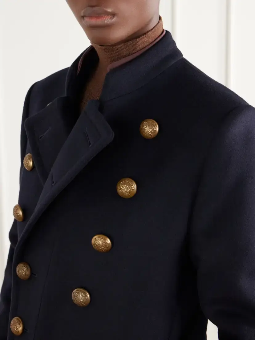 Etro Double-breasted Felted Wool-blend Coat | Thumbnail 5 Etro Double-breasted Felted Wool-blend Coat | Thumbnail 5