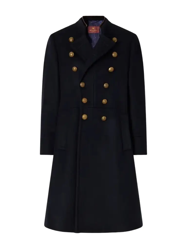 Double-breasted Felted Wool-blend Coat Double-breasted Felted Wool-blend Coat