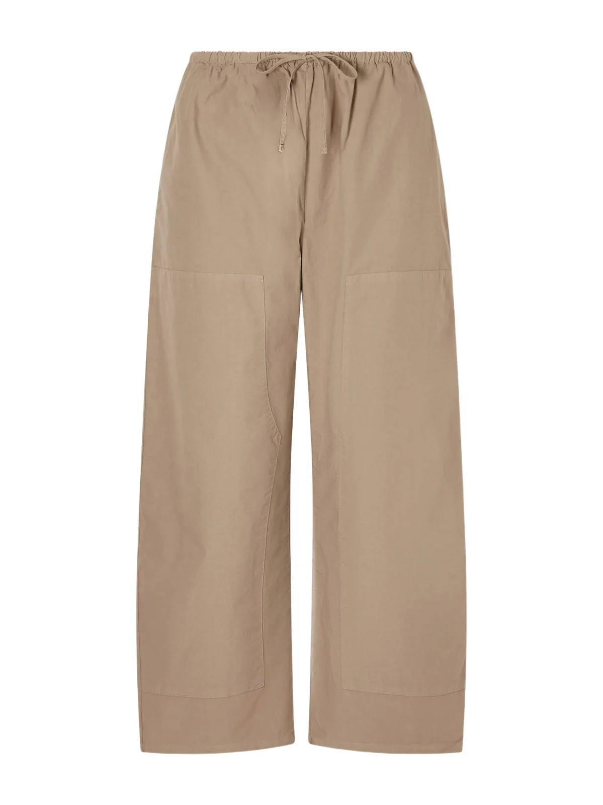 Kyoto Drawstring Cotton-poplin Barrel-leg Pants