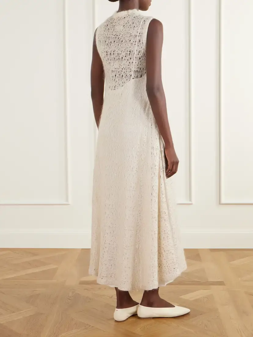 Ruohan Patmos Open-knit Midi Dress | Thumbnail 3