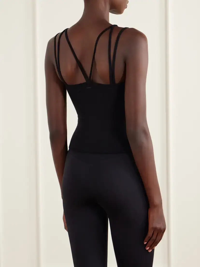 Eres Nadia Multi-strap Ribbed Stretch-modal Tank | Thumbnail 3